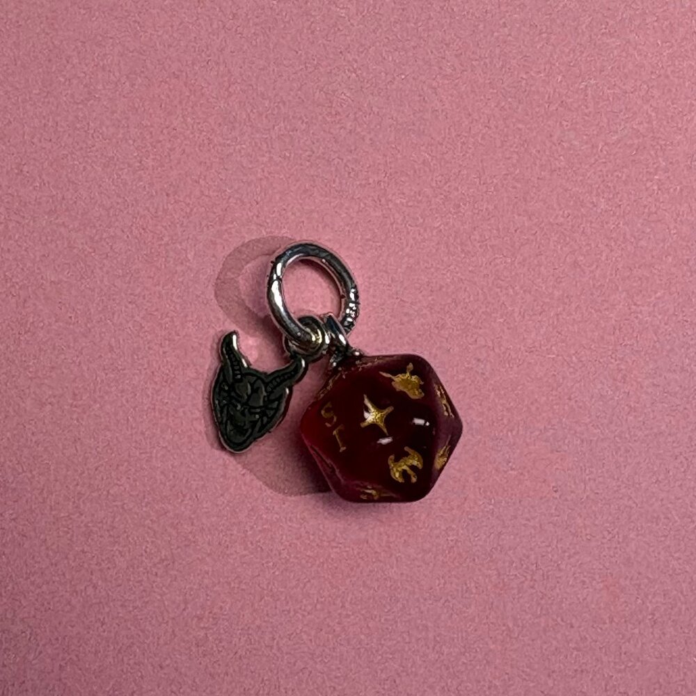 Pandora Stranger Things Hellfire Club Dice Dangle Charm